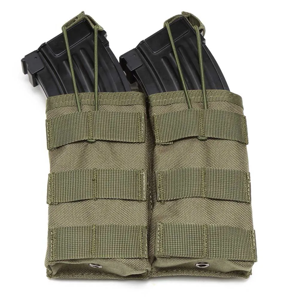 Green 1 1000D Tactcial тройной двойной подсумок сумка кобура для пули Molle Vest Pouch Walkie Talkie Pouch для охотничьего магазина - Цвет: Green 1