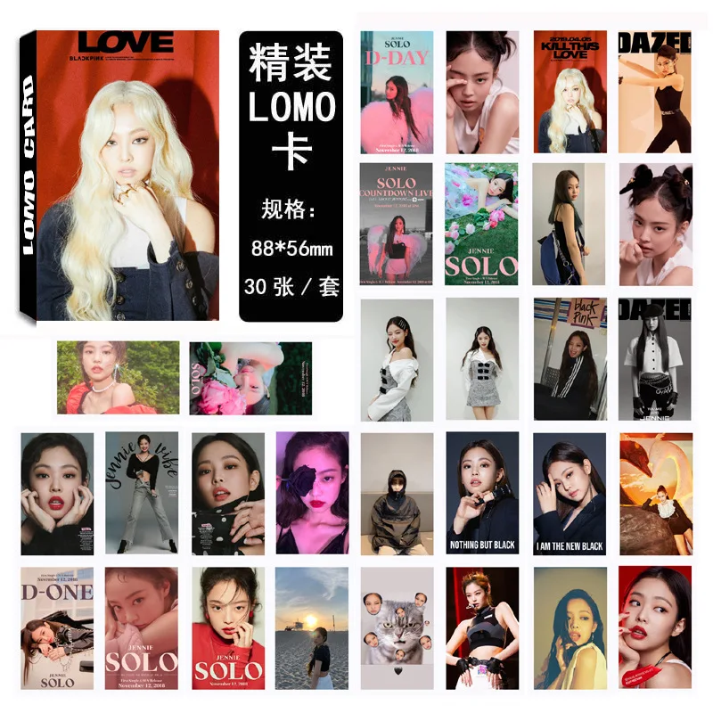 30 шт./компл. K-pop черно-розовая Фотокарта модный альбом kill this love Высококачественная Фотокарта blackpink kpop lomo card новое поступление