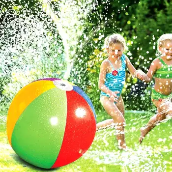 

75cm Rainbow Inflatable Beach Ball Water Balloon Summer Outdoor Swimming Toy