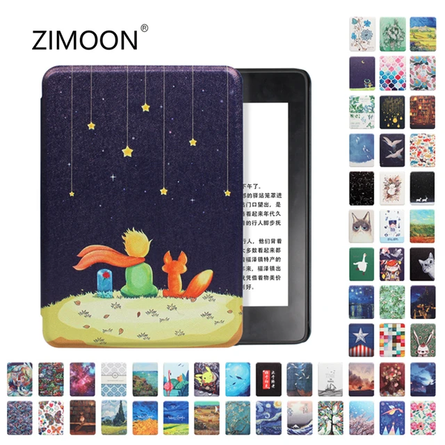 Dla Kindle Paperwhite 11th inteligentne etui malowane osłona Premium dla Kindle 10th magnetyczny twardy futerał dla Kindle Paperwhite 5/6/7th 1