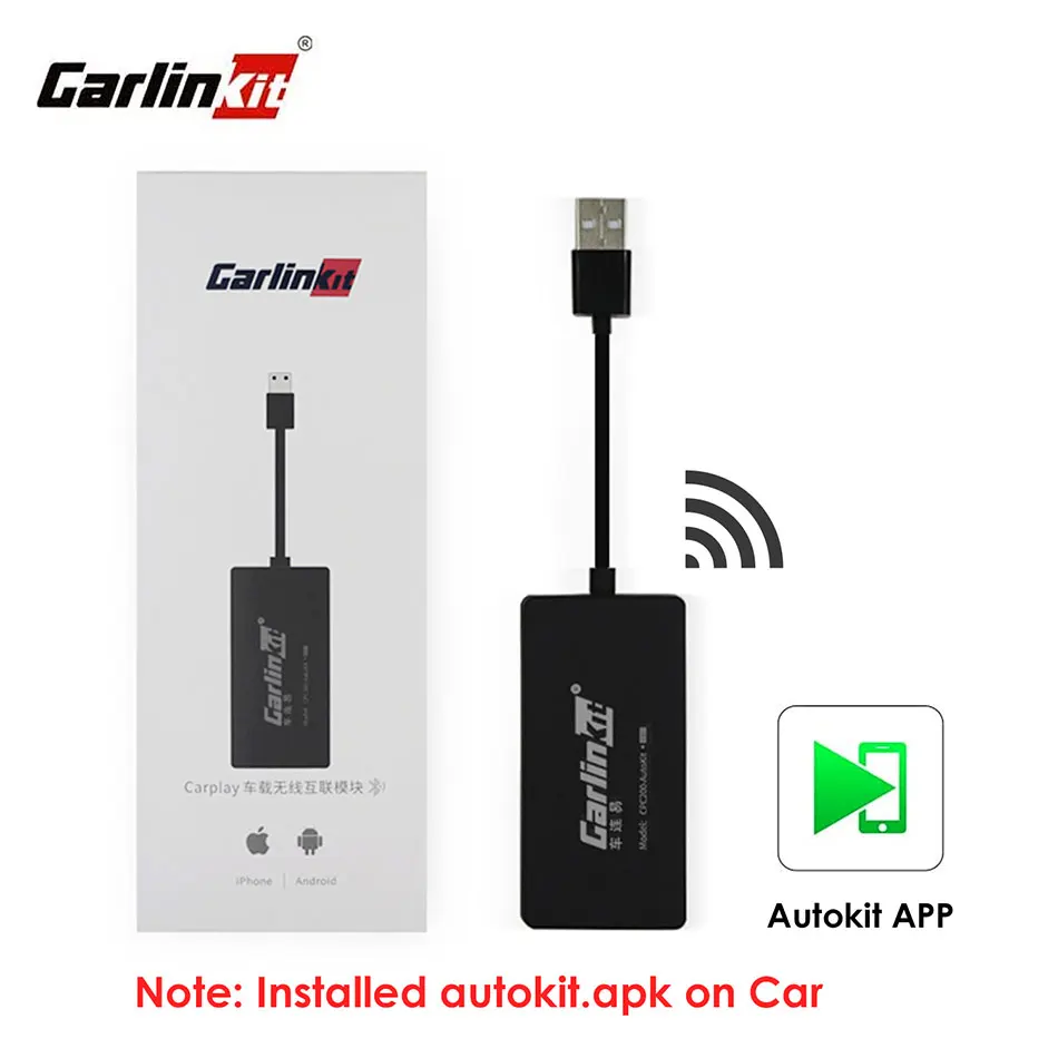 Автомобильный адаптер Carlinkit USB-адаптер для подключения проводного к