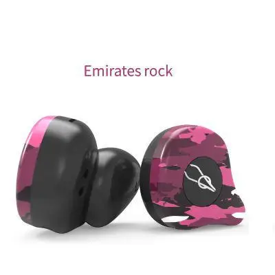 TWISTER. CK X12 Ultra Camouflage TWS True wireless 5,0 Bluetooth гарнитура в ухо стерео наушники гарнитура - Цвет: Emirates rock