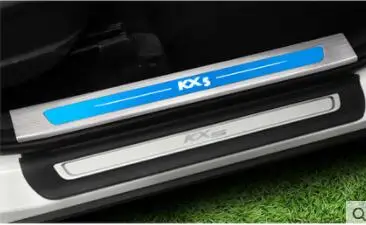 Добро пожаловать педаль подходит для Kia KX5 арматура, для KX5 нержавеющая сталь Добро пожаловать педаль специальные декоративные аксессуары - Название цвета: Built-in 4 tablets