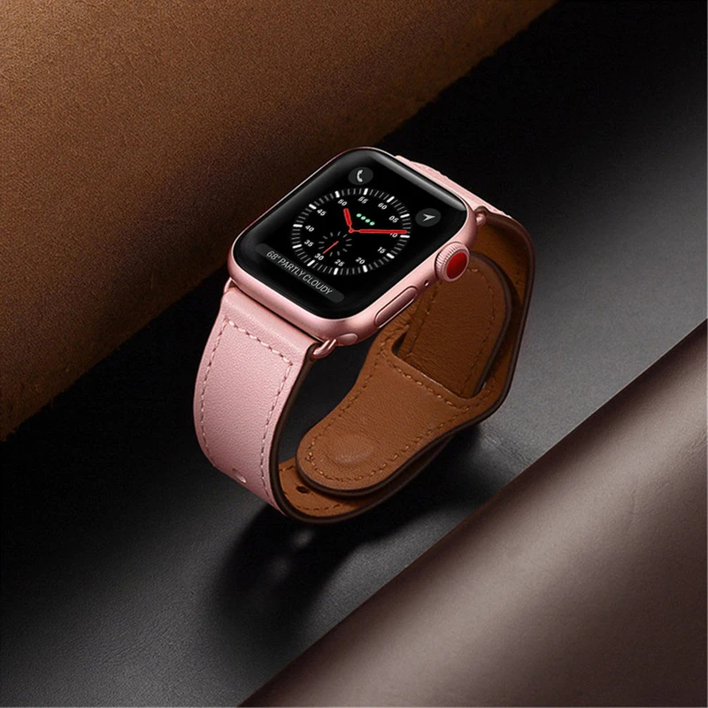 Ремешок высокого качества для apple watch 42 мм 38 мм apple watch 5 4 3 2 1 iwatch band 44 мм 40 мм браслет из натуральной кожи