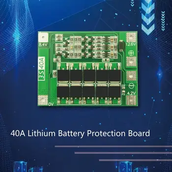 

3S 40A Li-ion Lithium Battery Charger Cell Module PCB BMS Protection Board Suitable for 18650 26650 Lithium Batteries