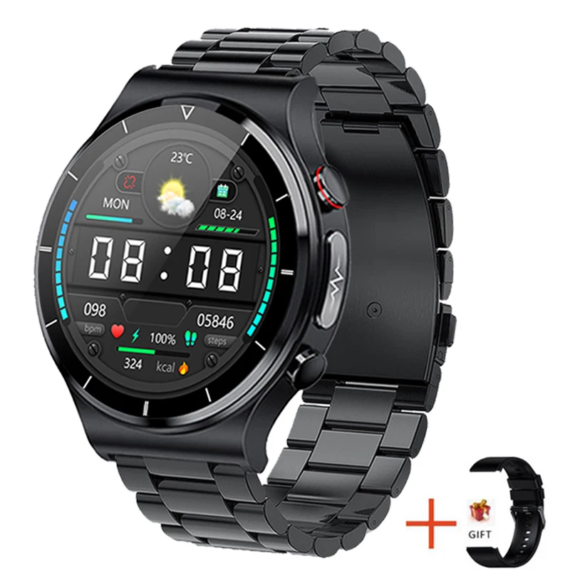 New Health Smart Watch Mens Blood Pressure Heart Rate ECG Watches Waterproof Sport Fitness Tracker Smartwatch For Huawei Xiaomi 