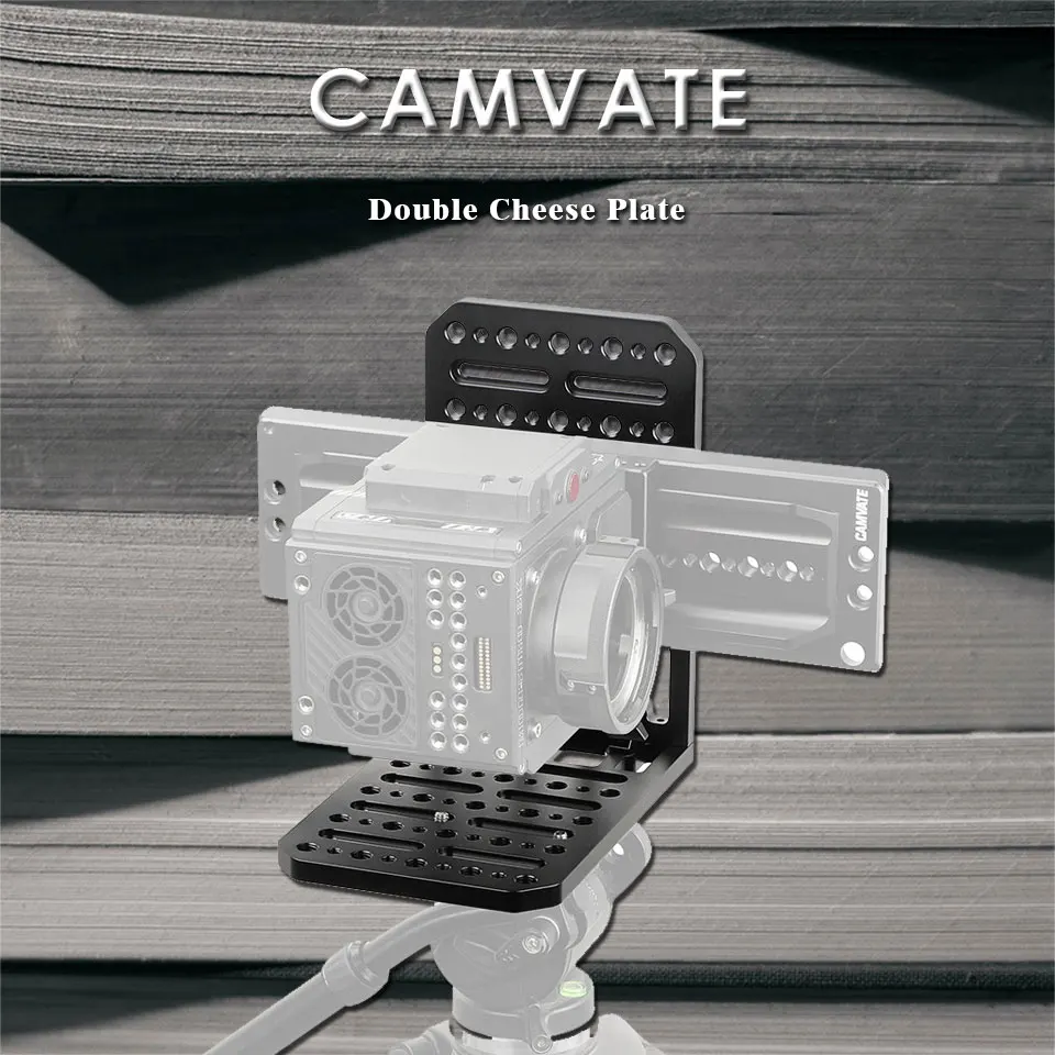Universal Cheese Plate Camera L Bracket Mounting Plate With 1/4"3/8" Thread Hole