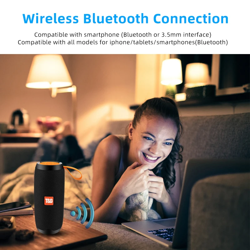 Bluetooth Wireless Speakers Waterproof Stereo Column Portable Speaker with Mic FM Radio MP3 Bass Sound Box Bluetooth Wireless Speakers Waterproof Stereo Column Portable Speaker with Mic FM Radio MP3 Bass Sound Box