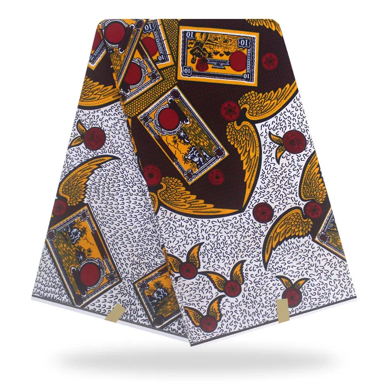 Хлопок настоящий воск Анкара ткань Африканский принт ткань для свадебного платья ткань африканская ткань воск ткань - Цвет: color2