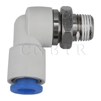 

CNBTR Elbow Pneumatic Tube Fitting Connector 1/8" BSPT Thread for 6mm Tube