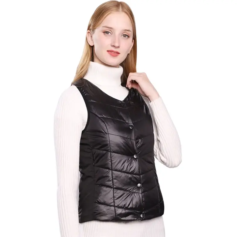 New Women Men Coat Smart Phone Bluetooth Connection Temperature Control Heating Sleeveless Vest Blouse 4N04 (17)