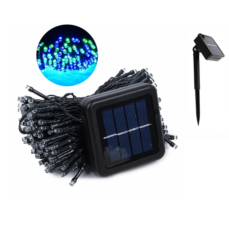 200 LED Солнечные Строка сказочных огней открытый Водонепроницаемый освещения сад Новогодняя гирлянда 8 Режим солнечные лампы фея света 22 м 200 LED Солнечные Строка сказочных огней открытый Водонепроницаемый освещения сад Новогодняя гирлянда 8 Режим солнечные лампы фея света 22 м