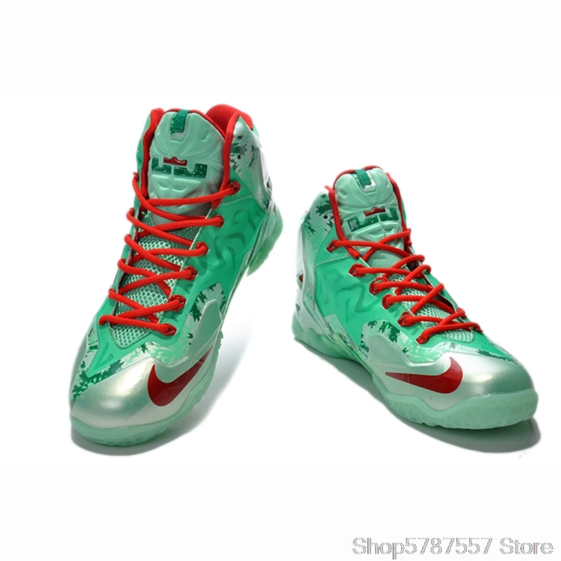 NIKE LeBron James Soldiers 12 Men Basketball Shoes Anti-slip Breathable Man Sports Training Shoes