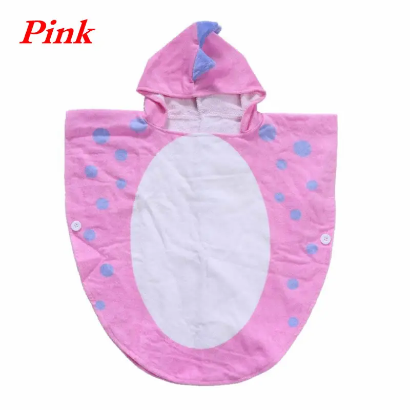 Pink Детское банное полотенце с капюшоном и капюшоном в виде лапы динозавра; детское пляжное полотенце; H7EB - Цвет: Pink
