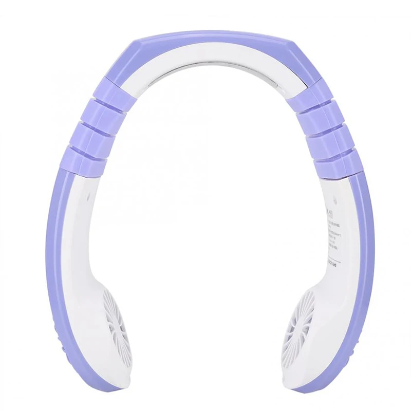 ^*Best Offers Neck Cooler Fan Hands Free Mini Hanging USB Charging Mini Sports Fan 3 Gears USB Air Cooler Air Conditioning for Home