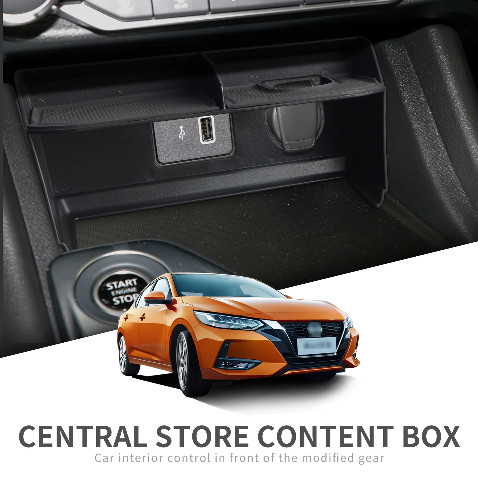 Black Auovo Center Console Organizer Tray for Nissan Sentra Accessories 2020 2021 ABS Plastic Secondary Armrest Storage Glove Box with Coin Holder for 2021 Nissan Sentra Black Auovo Center Console Organizer Tray for Nissan Sentra Accessories 2020 2021 ABS Plastic Secondary Armrest Storage Glove Box with Coin Holder for 2021 Nissan Sentra