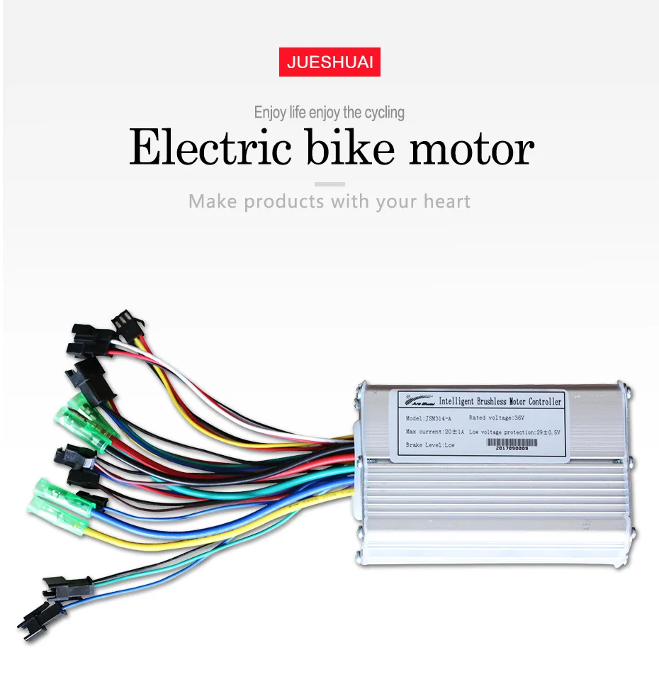 Jueshuai DC48V 25AH 1000W lcd E-велосипедный контроллер для электрического велосипеда синусоидальный кабель для электрического велосипеда набор для электровелосипеда Запчасти оптом