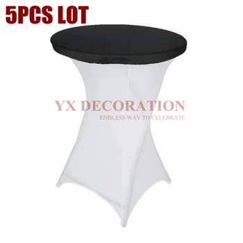 

Cheap Price Lycra Spandex Table Topper Stretch Tablecloth Cover For Banquet Wedding Event Decoration