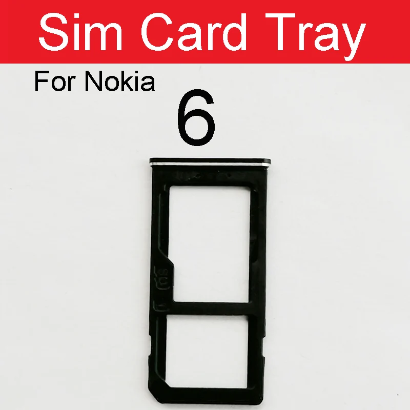 Держатель для микро sim карты Nokia X6 6 1 Plus 2018 TA 1016 1043 1045 1068 SD слот карт запасные
