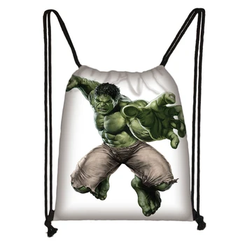 

Custom Run Hulk Drawstring Daypack Kids Satchel Casual Backpack Teenager Storage Bag Women Men 32x38cm*200608-16