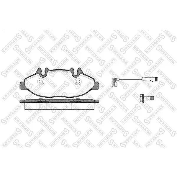 Колодки дисковые п.\ MB Viano W639 3.2/2.2CDi 03 STELLOX 1120 00