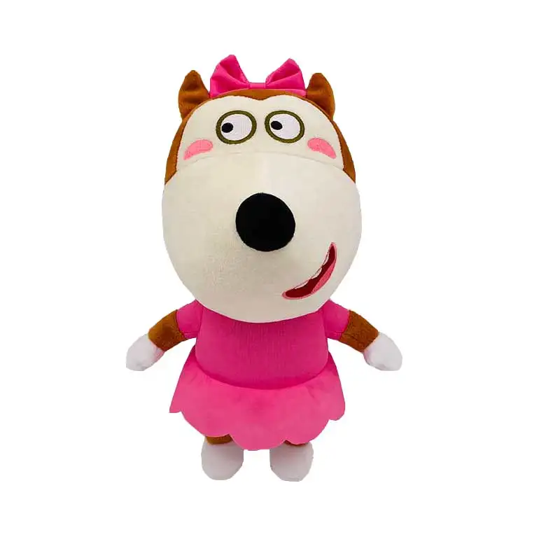 2pcs Wolfoo Lucy Family Plush Doll English Animation Stuffed