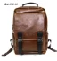 Превосходное качество, мужской рюкзак из искусственной кожи, большая вместительность, модный тренд, минималистичный дизайн, водонепроницаемый рюкзак в студенческом стиле, дорожные сумки - Цвет: Brown