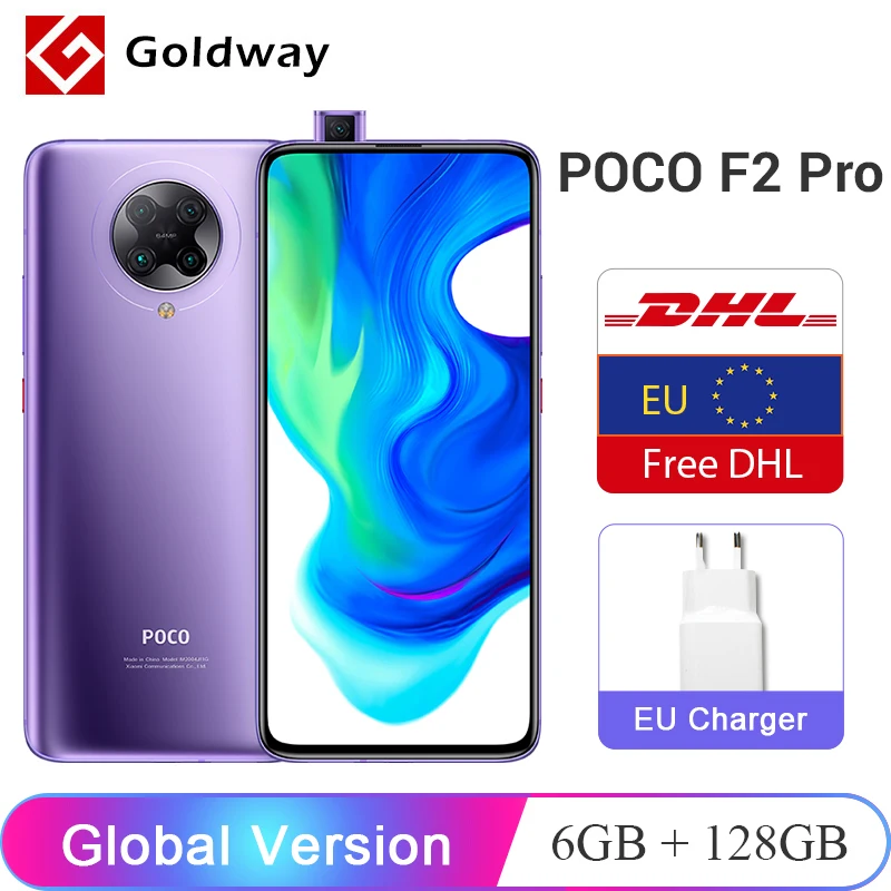 Глобальная версия Xiaomi POCO F2 Pro 6 ГБ ОЗУ 128 ГБ ROM Pocophone Мобильный телефон Snapdragon 865 64Мп + 20Мп камер 6,67 ”4700 мАч NFC|Смартфоны и мобильные телефоны|   | АлиЭкспресс