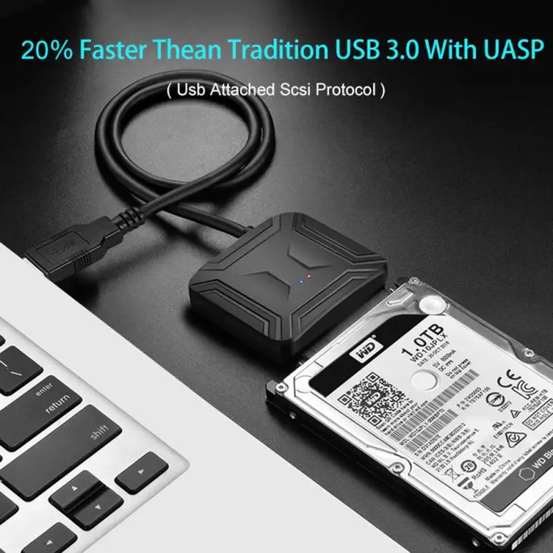 Кабель-Переходник USB 3 0/SATA 5/2 5 поддержка внешних SSD/HDD жестких дисков 2 или дюйма |