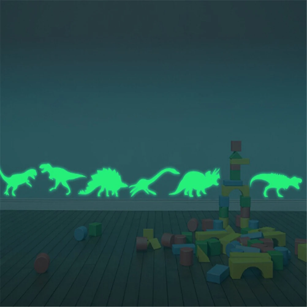Luminous Wall Stickers Glow In The Dark Dinosaurs/Butterfly/Moon/Universe/Dolphin/Musical Notes Toys Stickers Ceiling Decal Baby Kid Room