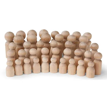 

Natural Unfinished Wooden Peg Doll Bodies, Quality People Shapes, Great for Arts and Crafts, Birch and Maple Wood Turnings, Arti