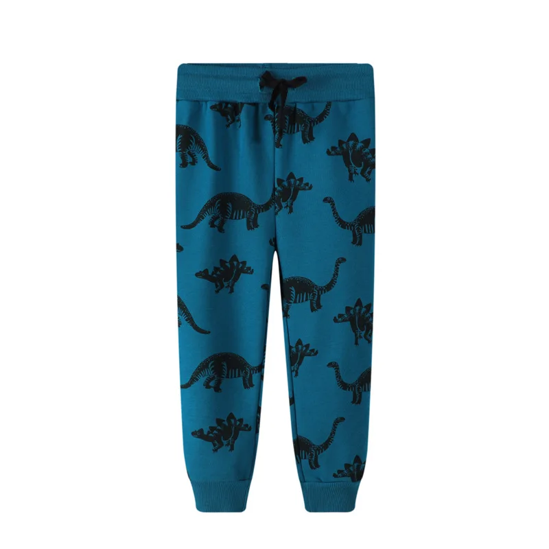 

Dinosaurs Harm Boys Girls Sweatpants for Autumn Spring Baby Animals Long Pants Drawstring Children's Clothing