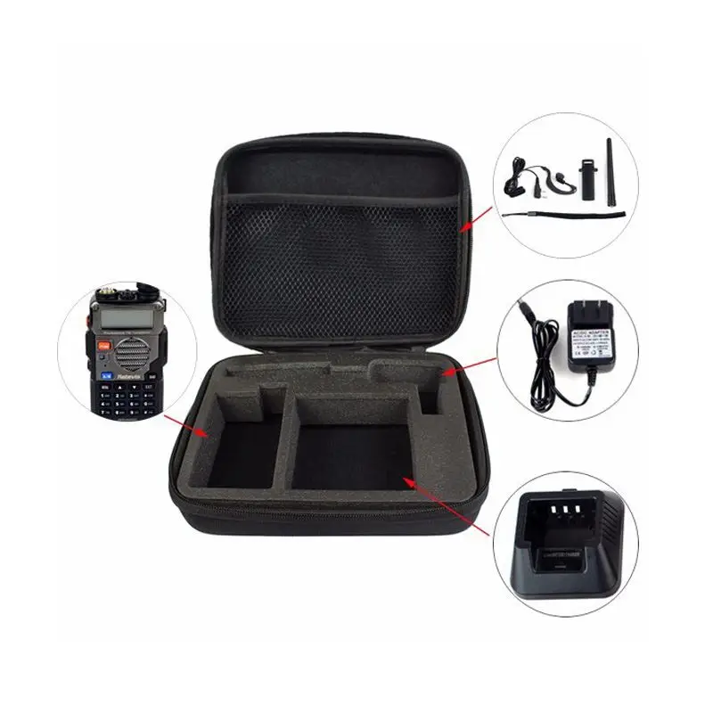 Двухстороннее радио чехол несущих Сумочка для хранения BAOFENG UV-5R BF-888S UV-82 GT-3 UV-B2 UV-9R UV-5X UV-XR UV-5S UV-B9 BF-A525R бла