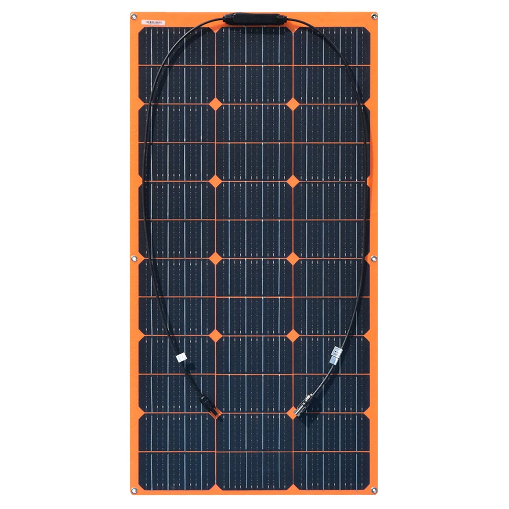 Гибкая солнечная панель 100 Вт 18 в 12 В солнечное зарядное устройство монокристаллический для 1000 Вт домашний комплект система автомобиля RV Лодка зарядное устройство водонепроницаемый