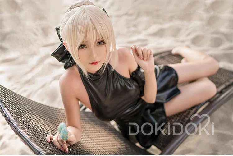 DokiDoki-R Аниме Косплей Fate/stay night Arturia Pendragon Alter Saber Косплей Fate женский купальник костюм