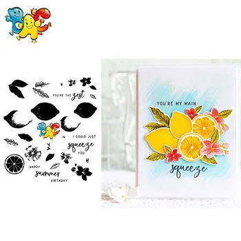 

lemon Transparent Clear Stamps for DIY Scrapbooking/Card Making/Kids Christmas Fun Decoration Supplies and die