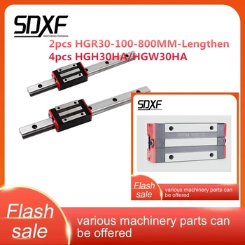

Linear guide HGR30--100mm--Lengthen，two guide rails and four sliders HGH30HA/HGW30HA, factory direct sales,