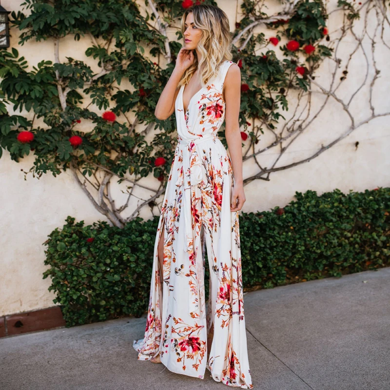 white floral party dress
