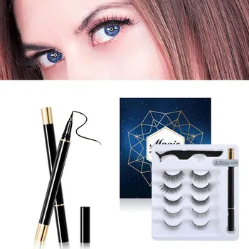 

5 Pairs No Glue Required Self-adhesive Eye Lashes Extension Tools False Eyelashes Makeup Tools Accessories Dropshipping TSLM2