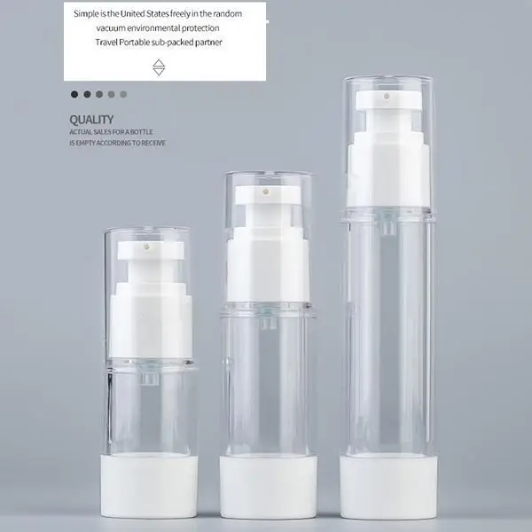 Download Airless Pump Bottles Airless Vacuum Pump Bottle Refillable Plastic Lotion Cosmetic Lotion Container Storage Bottles Jars Aliexpress