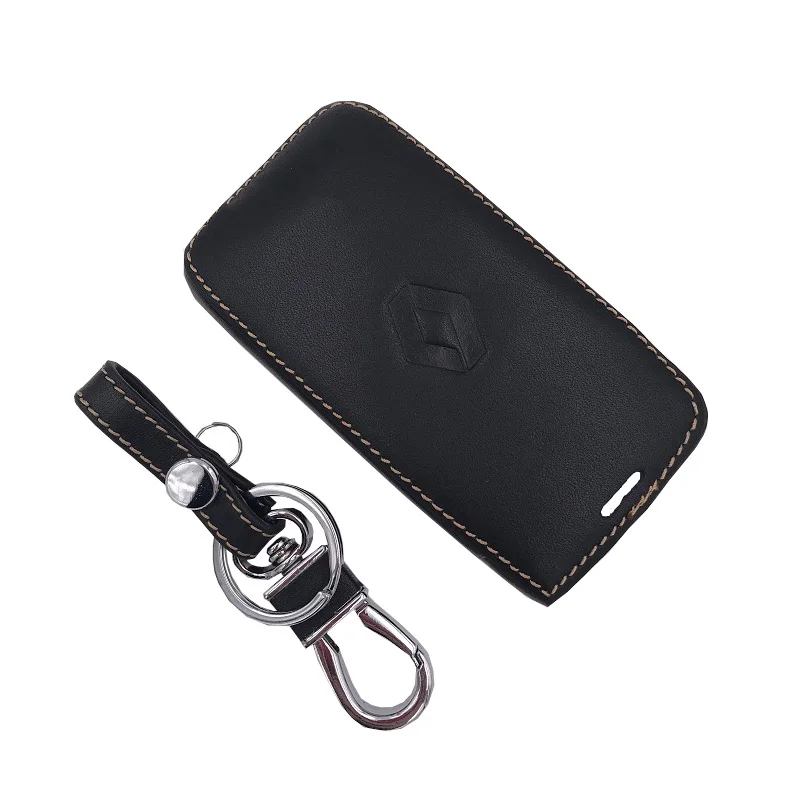 

KUNBABY Leather Key Case for Car Styling Luminous 4BTN Key Cover for Renault Kadjar Koleos 2016 2017 Keyless Car Accessories