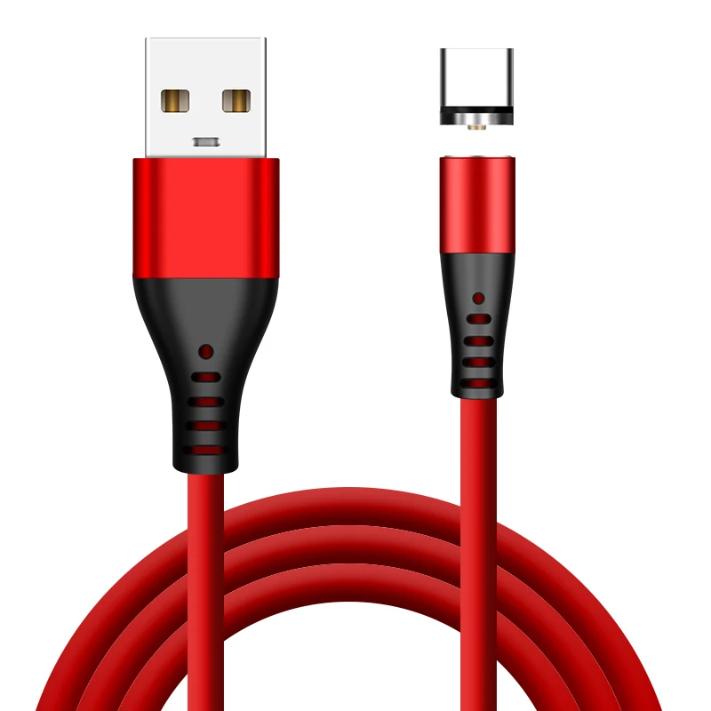 Strong Mangetic Charger Usb Type C Cable LED Liquid Silicone Wire Charger for iphone 11 12 Huawei Samsung Note10 Charging Cord hdmi cable for android  Cables