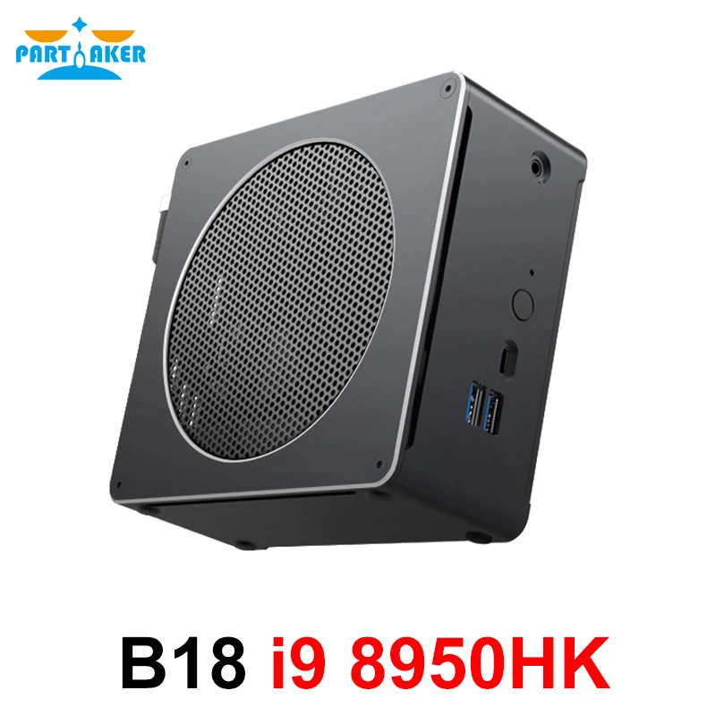 

Partake Top Gaming Computer Intel Core i9 8950HK 6 Core 12 Threads 12M Cache Nvme M.2 Nuc Mini PC Win10 Pro HDMI AC WiFi