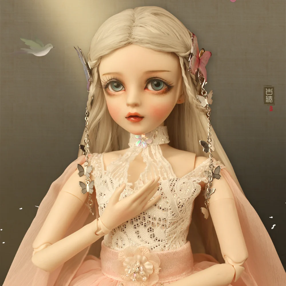 EVA BJD 1/3 розовая BJD-бабочка кукла ручной работы макияж 24 дюйма 60 см+ стеклянные глаза+ аксессуары парики одежда обувь свадебный подарок игрушка