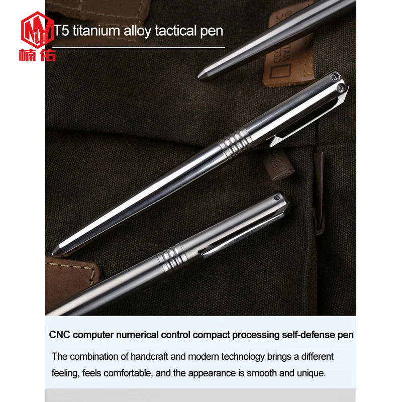 EDC Tool Titanium alloy Tactical Pen Outdoor Self-defense Tungsten Steel Broken Window Multi-function Business signature Pen