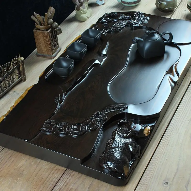 Высокая чайная посуда Bandeja Puer Serviertablett набор Dienbladen Dienblad аксессуары доска деревянная подставка кунг-фу китайский поднос для сервировки чая