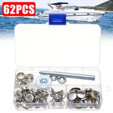 *#Best Price Boat Part Accessories 1Set 62pcs Metal Steel Boat Cover Canvas Snap Fastener Repair Kit SL Marine Hardware *#Best Price Boat Part Accessories 1Set 62pcs Metal Steel Boat Cover Canvas Snap Fastener Repair Kit SL Marine Hardware