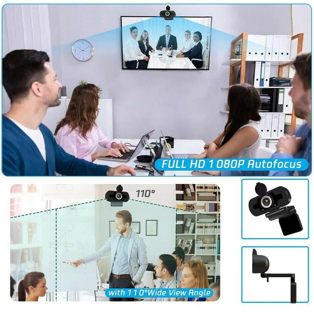 

Live Camera HD 1080P Webcam Mini Computer PC Anti-peeping Broadcast For Live Conference Video Camera WebCamera Rotatable Wo O4L2