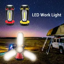 Rechargeable LED Work Light Multi-function Outdoor USB Charging Portable COB Flashlight for Car Maintenance Camping