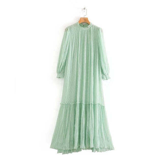 light green maxi dress